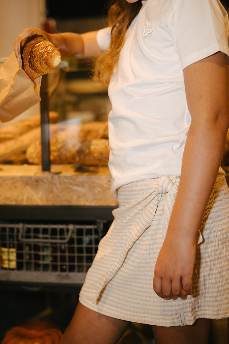 Skirt | AOP Yellow Check