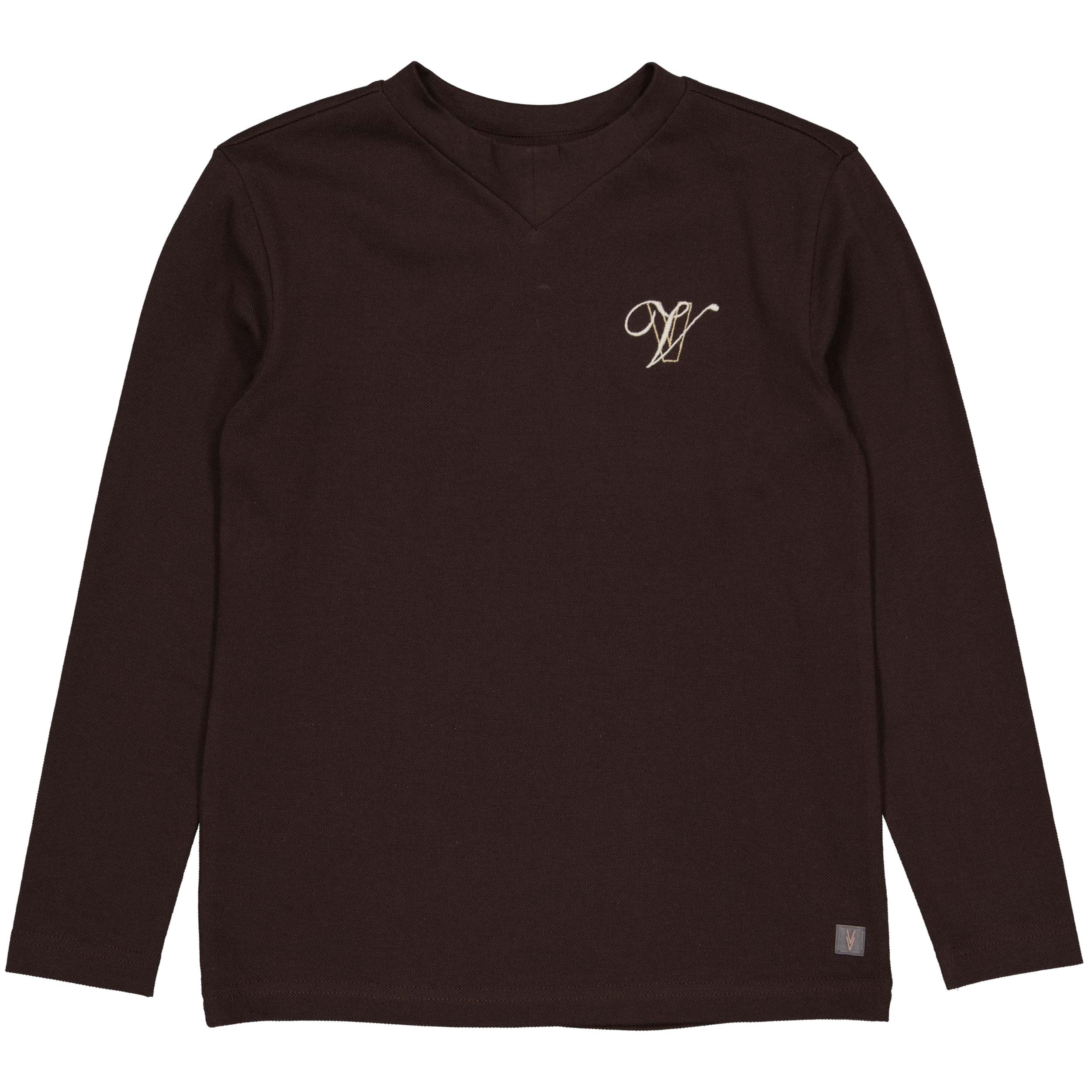 Shirt ecru | Dark Brown