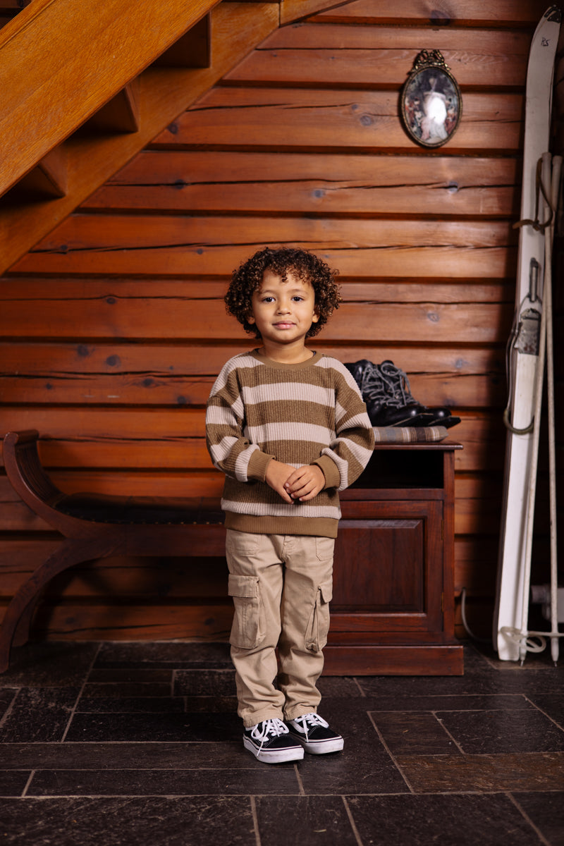 Pullover gestreept | AOP Sand Stripe