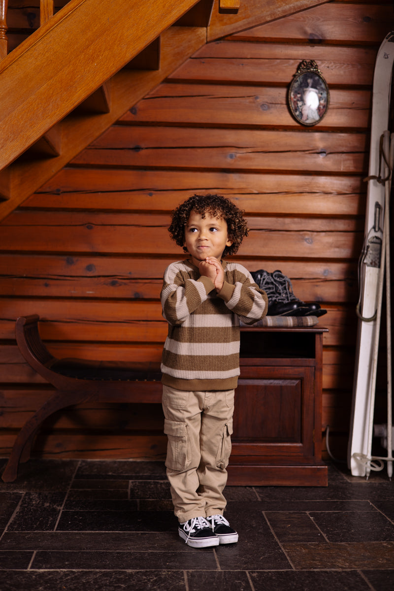 Pullover gestreept | AOP Sand Stripe