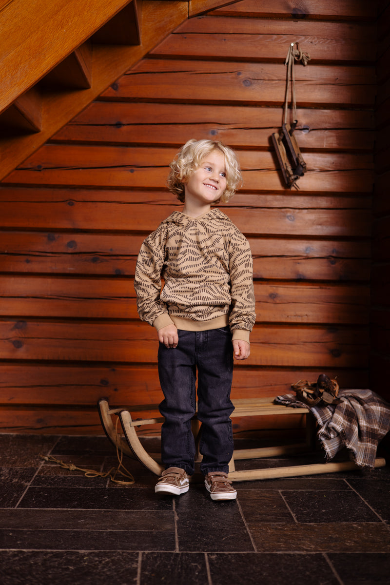 Sweater all over print zand | AOP Sand Graphic