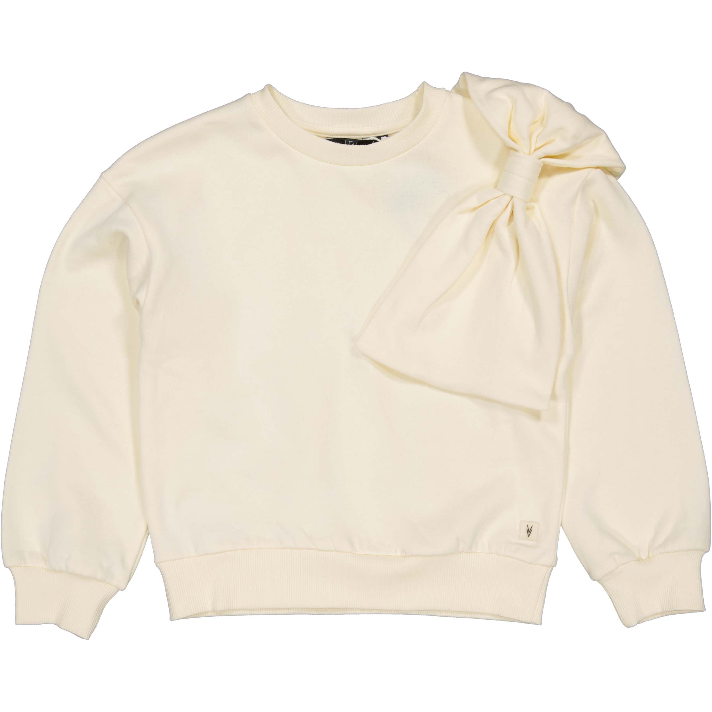 Sweater met grote strik | Cream