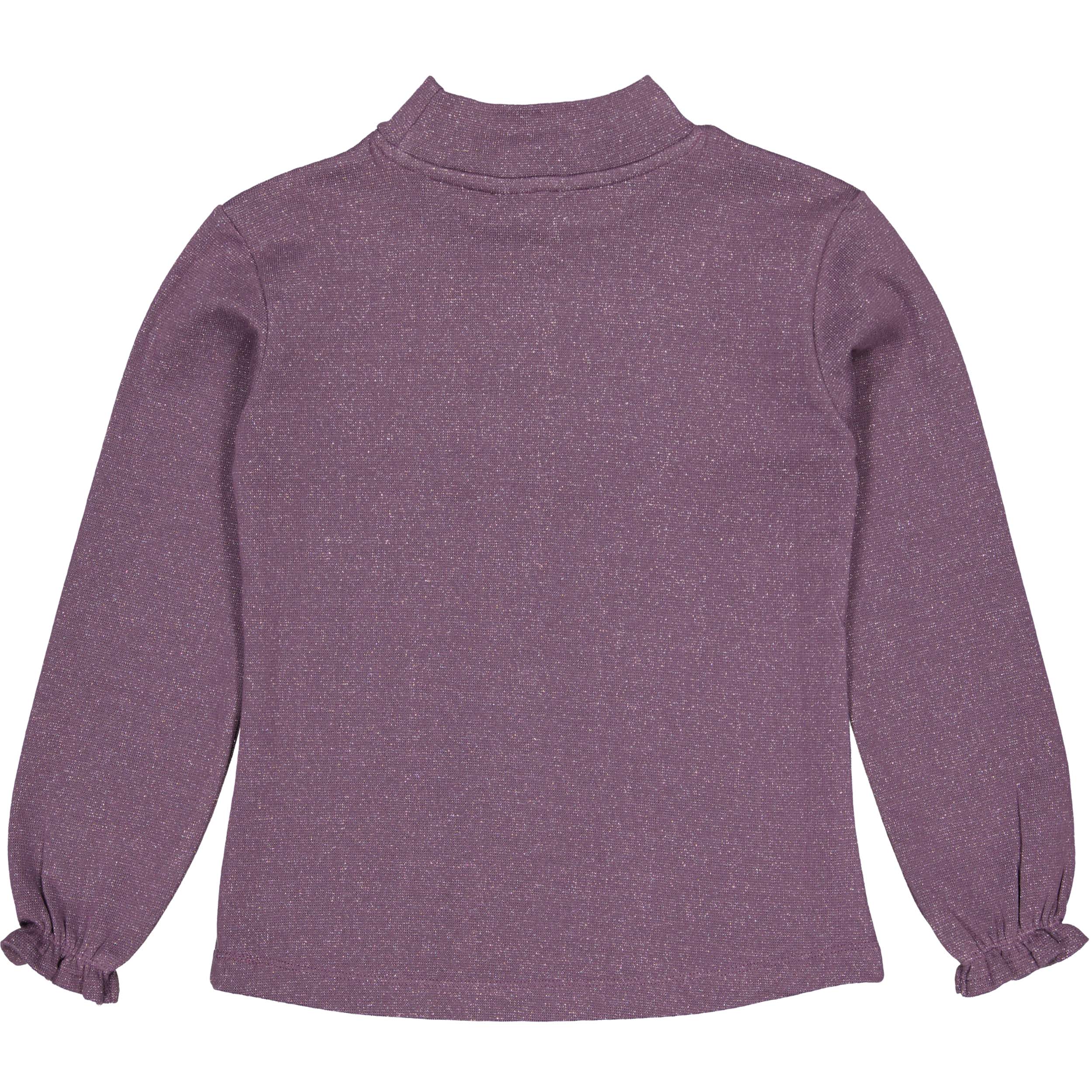 Shirt met glitter | Dark Mauve