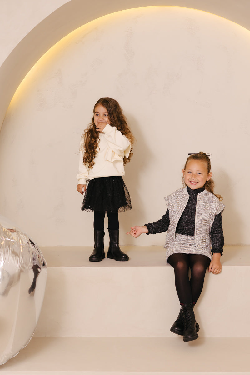 Jacket met glitter | AOP Multi Check