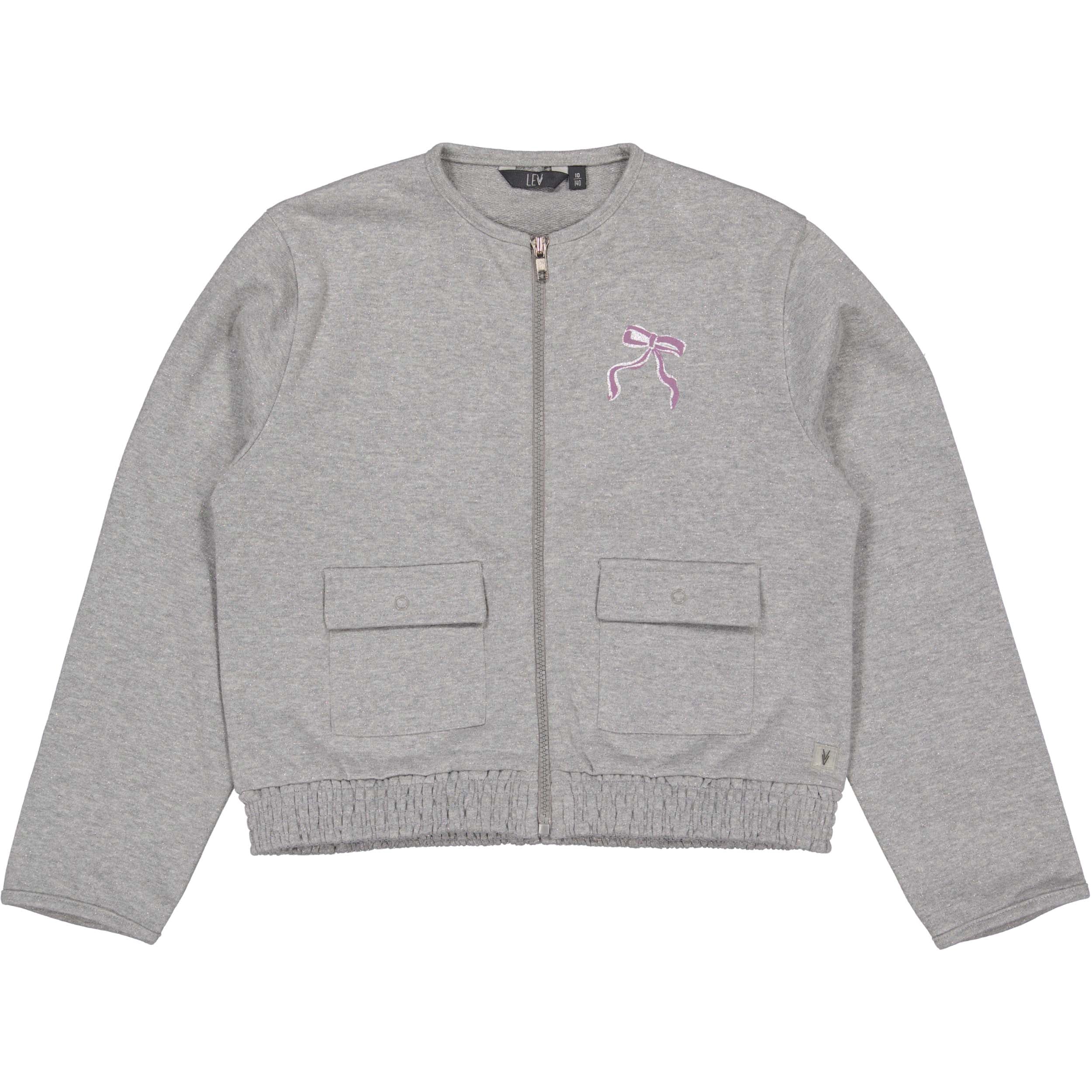 Jacket met strikprint | Grey Melee
