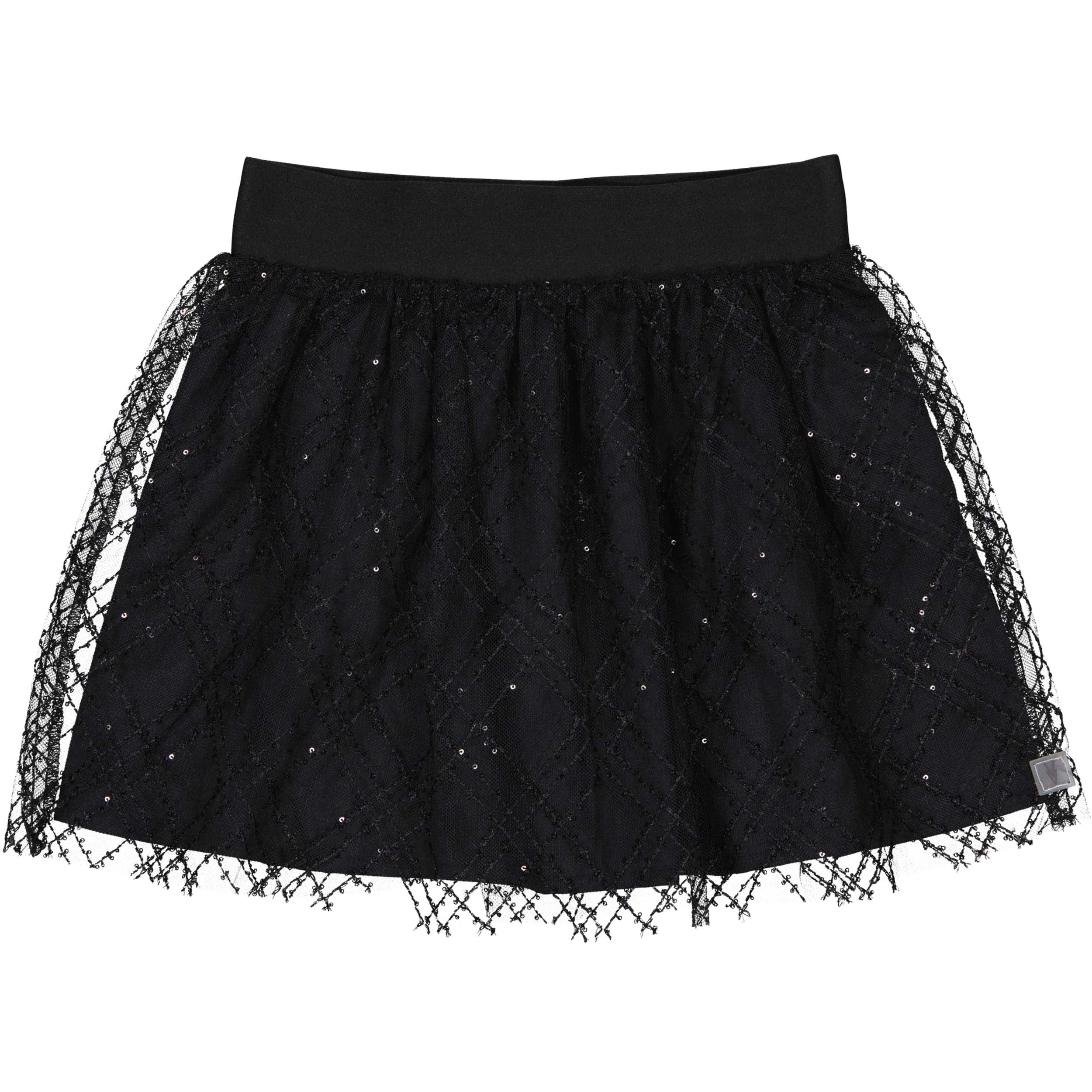 Rok met tule en glitters | Black