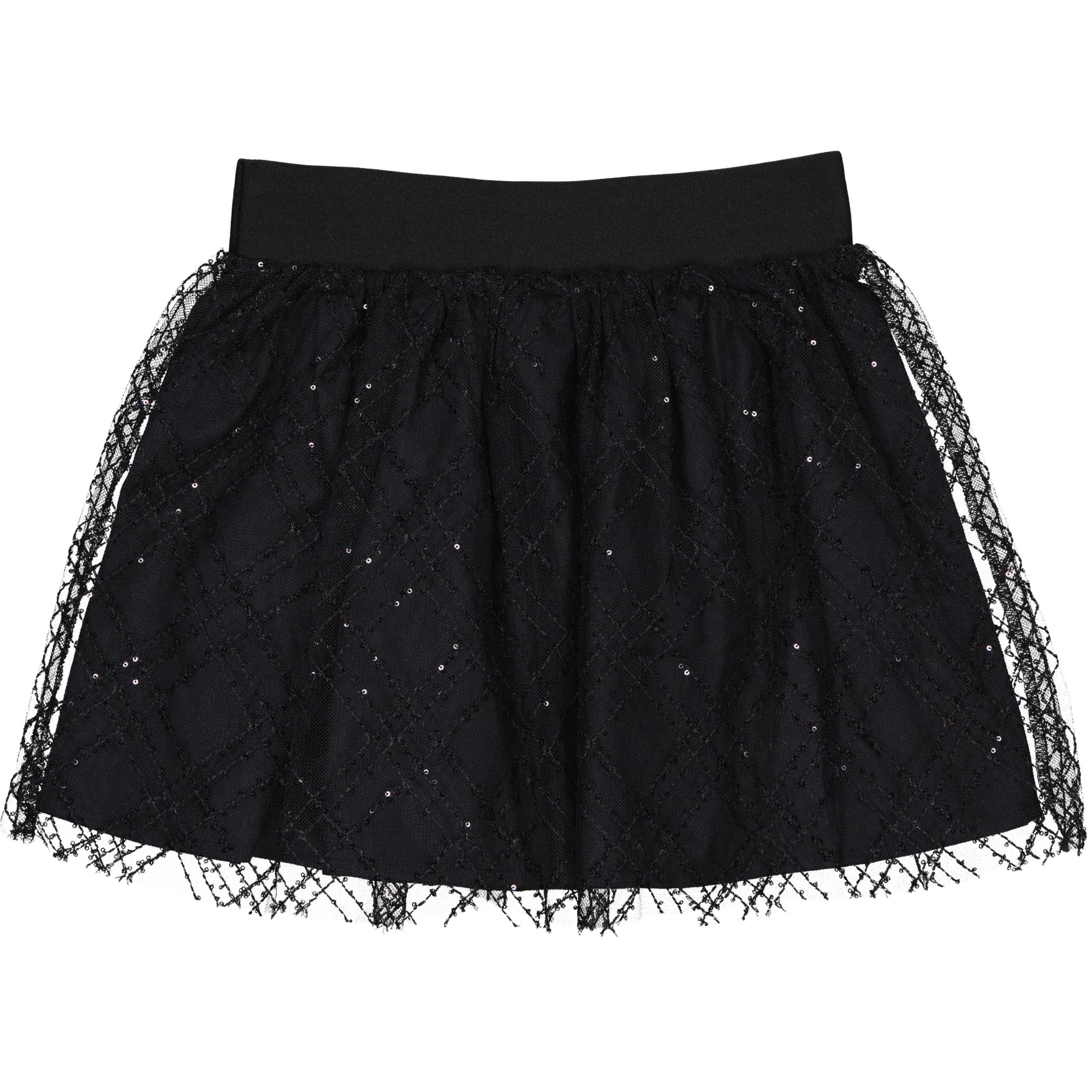 Rok met tule en glitters | Black