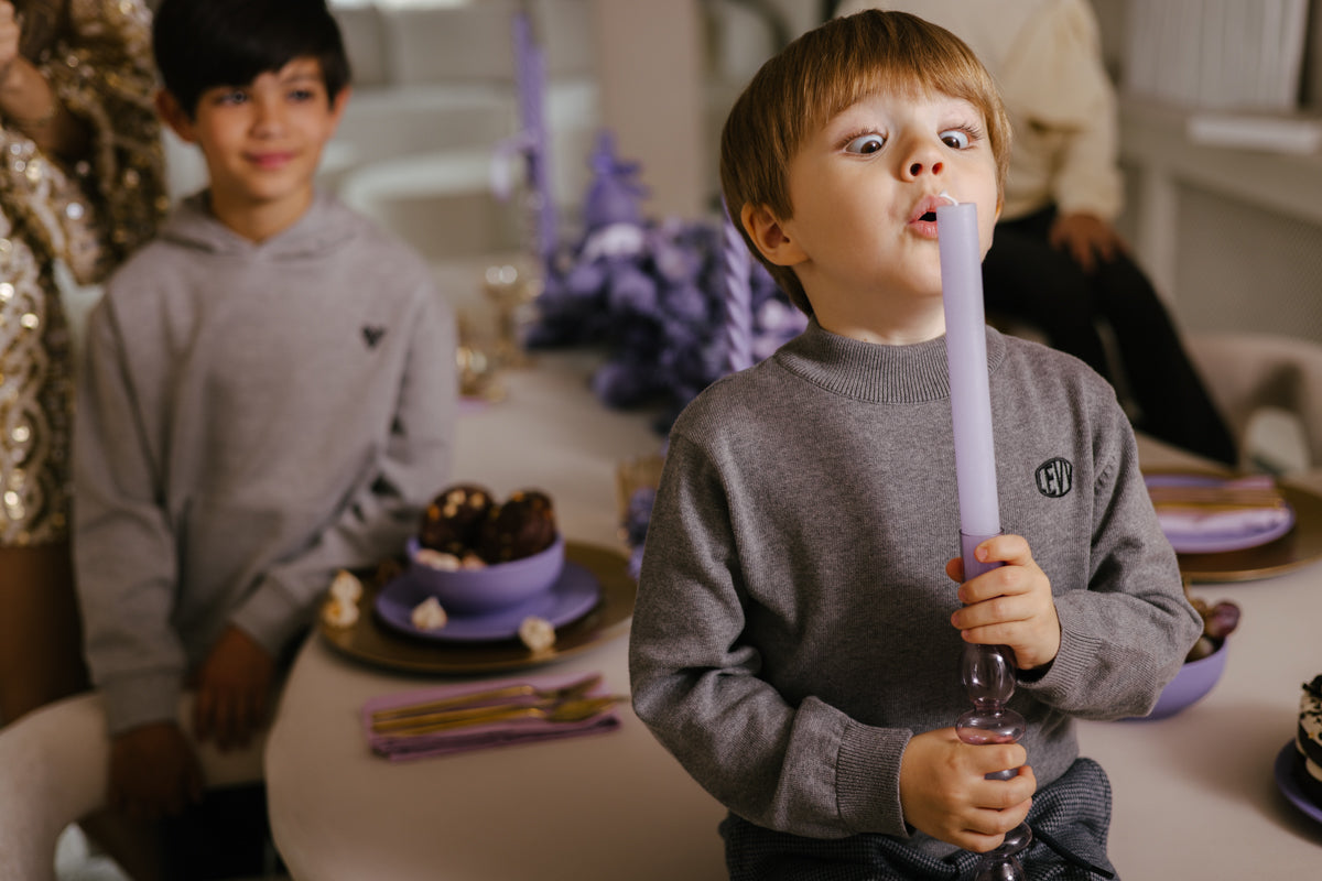 Pullover met geborduurd logo | Grey Melee