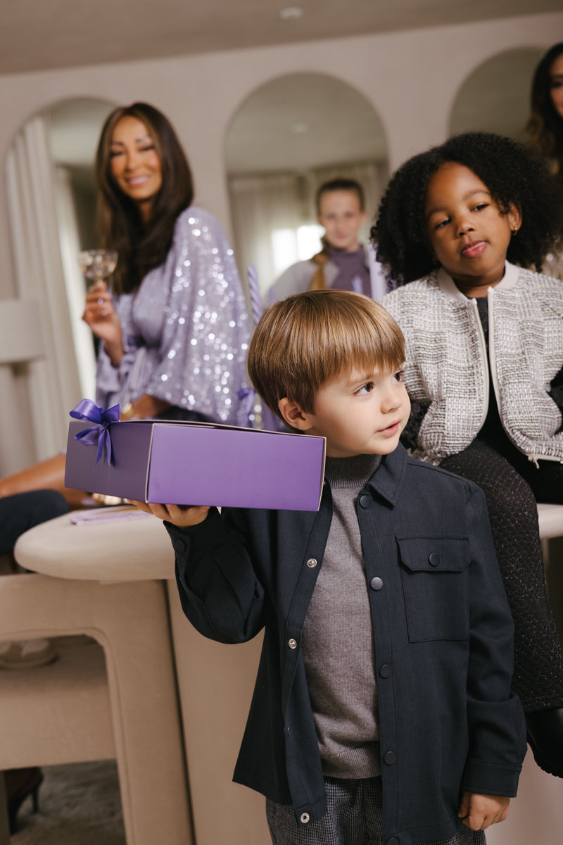 Blouse met borstzak | Dark Blue