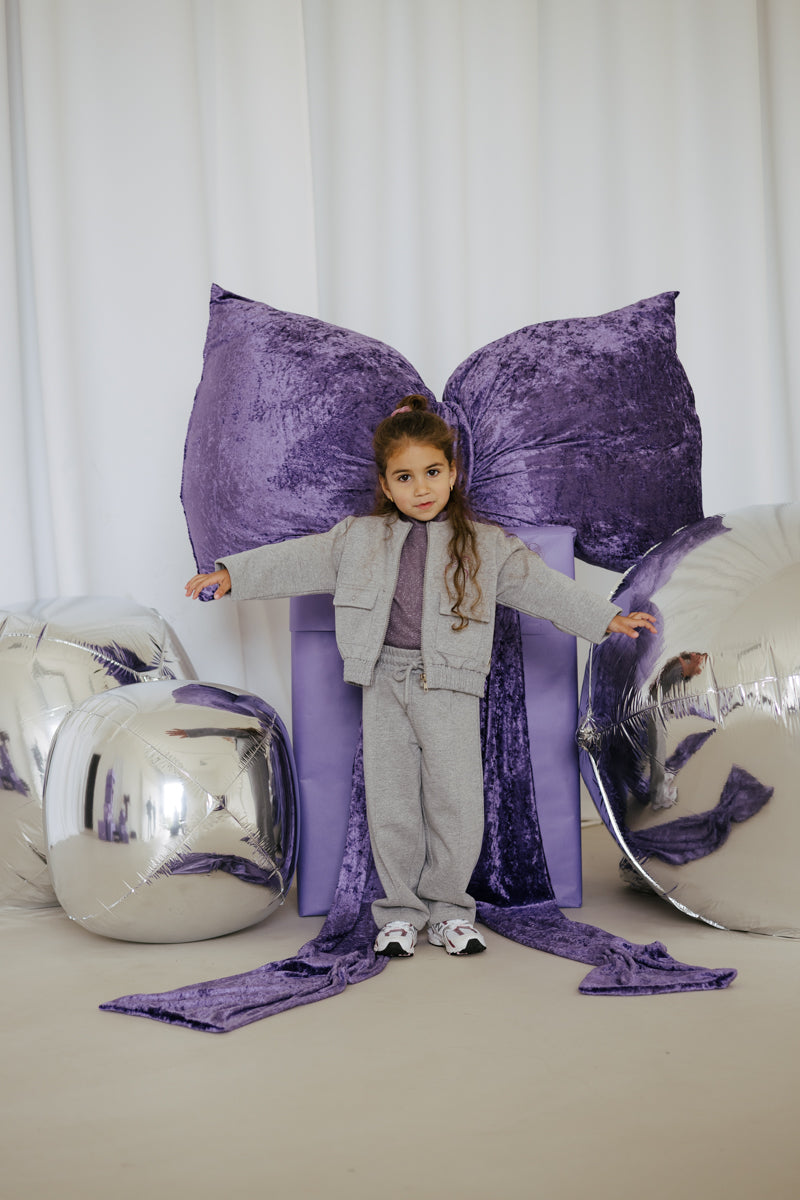 Broek met elastische band en koord | Grey Melee