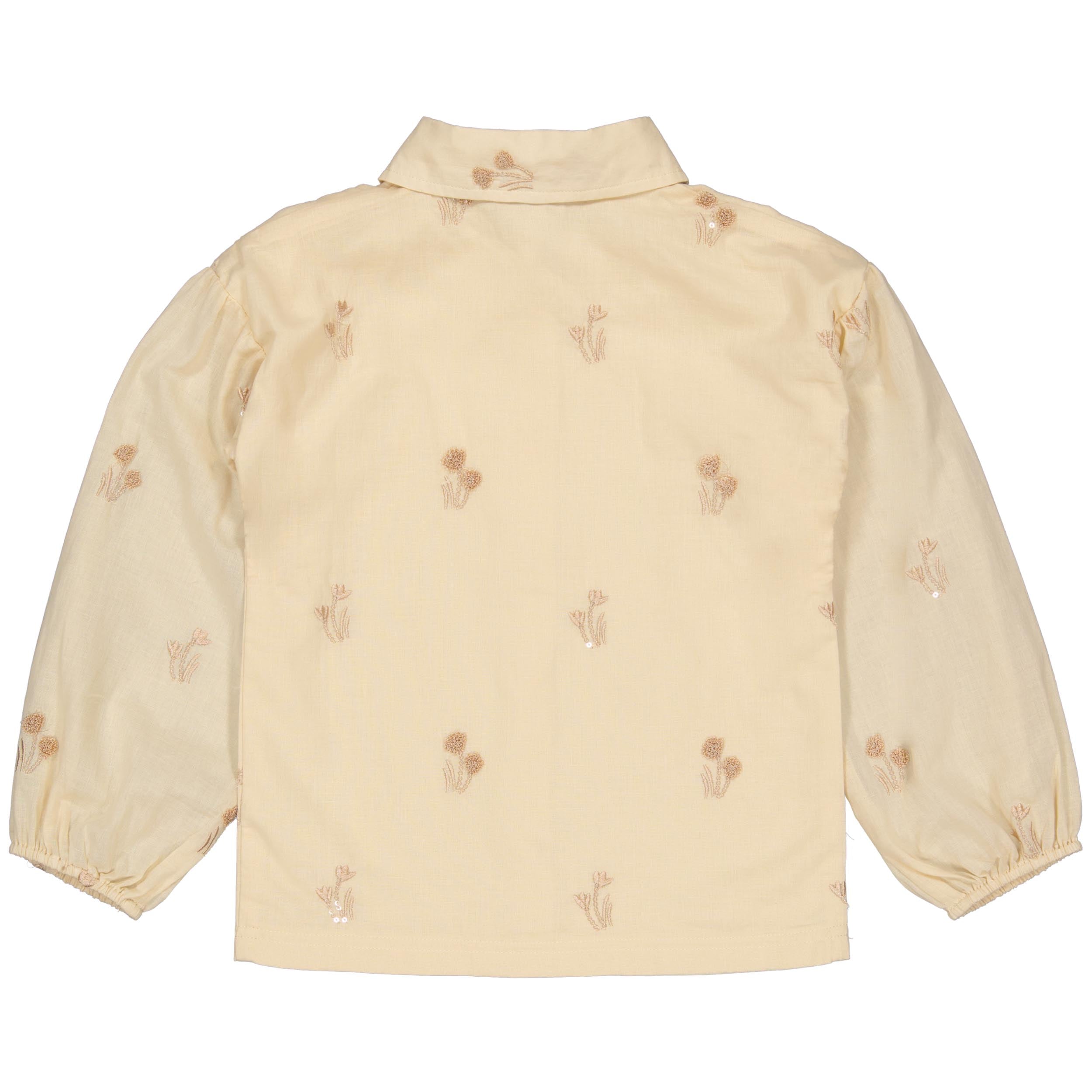 Crèmekleurige blouse met bloemenprint | Almond