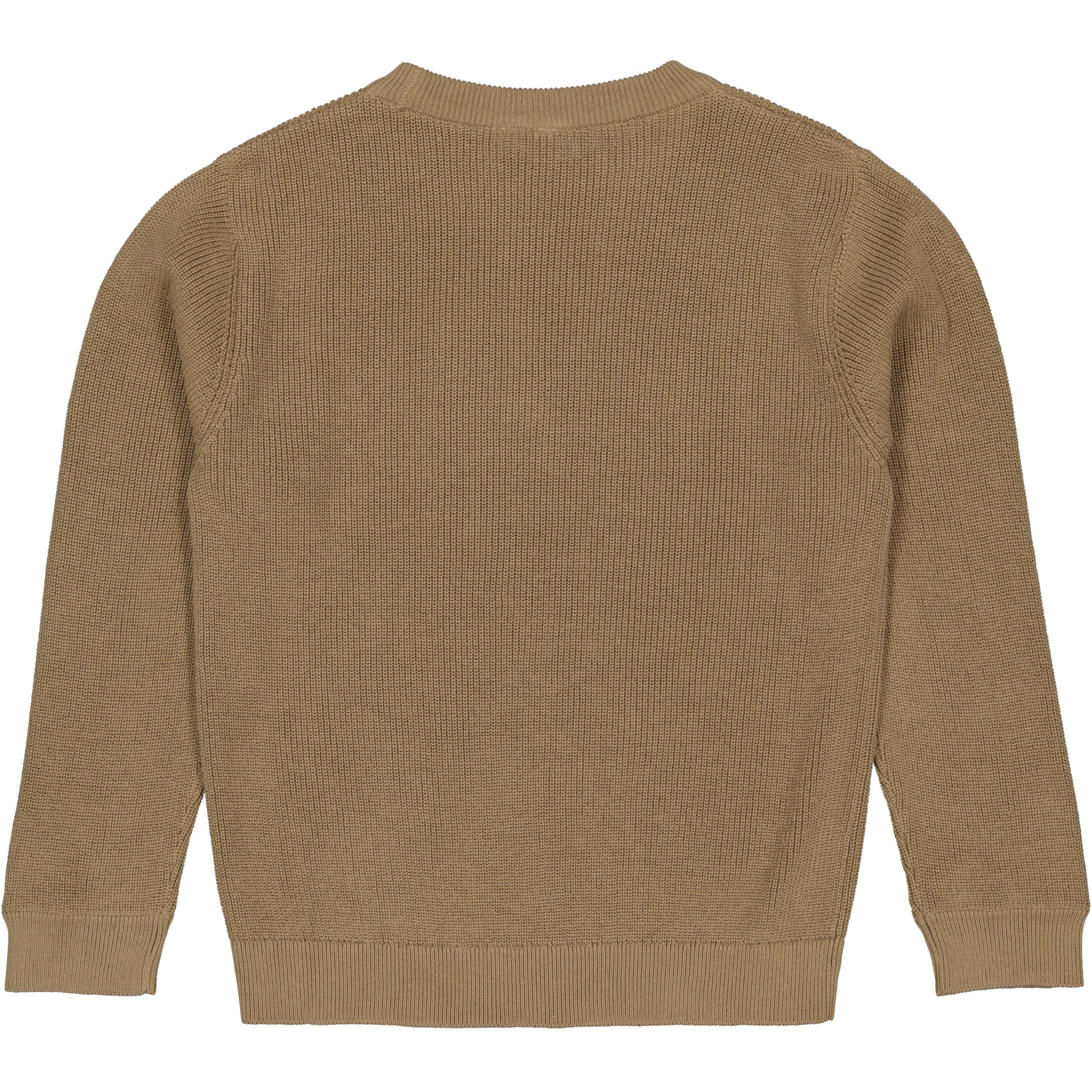 Camelkleurige sweater met structuur | Dark Sand