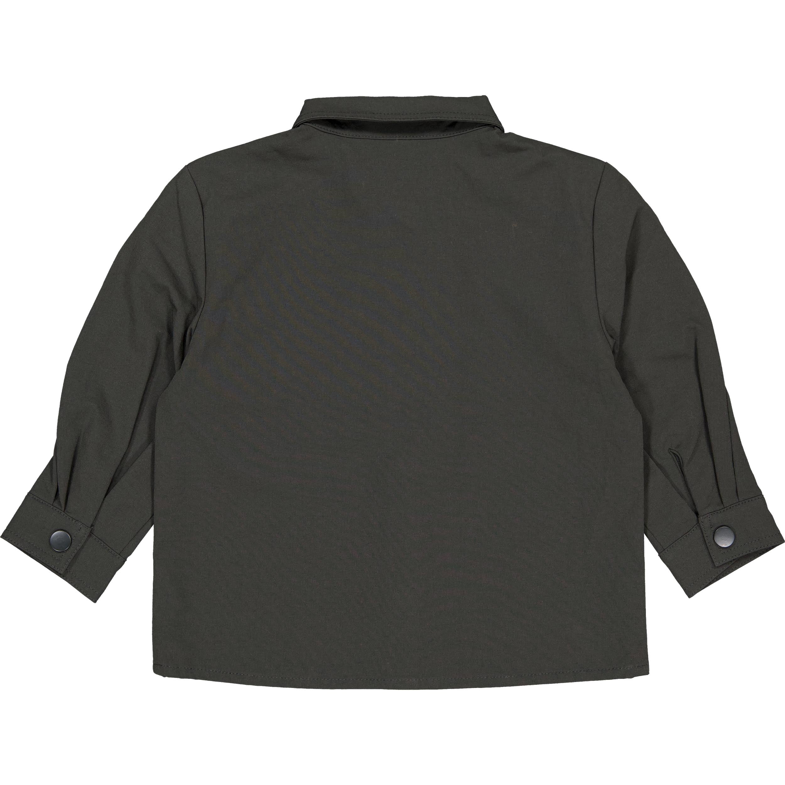 Donkergroen overshirt met knoopsluiting | Night Blue