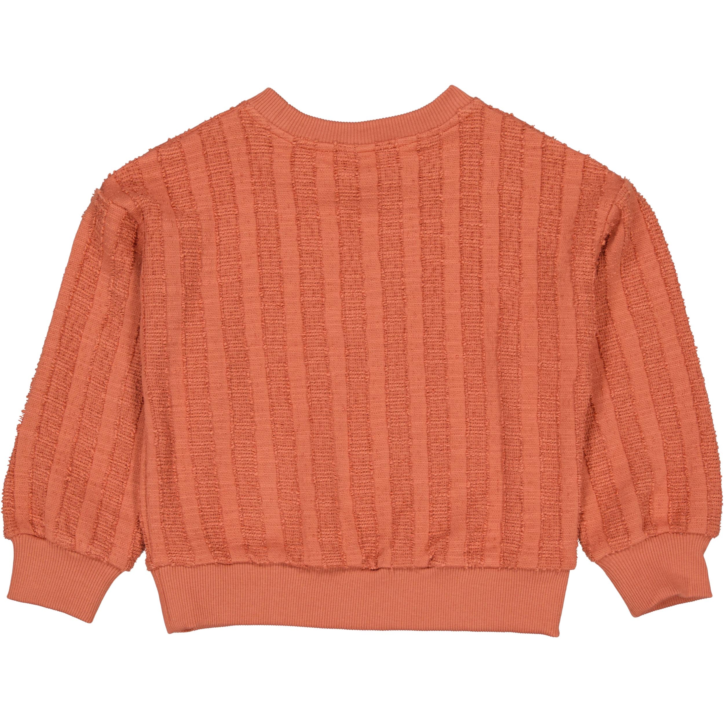 Koraalroze ribgebreide sweater | Coral
