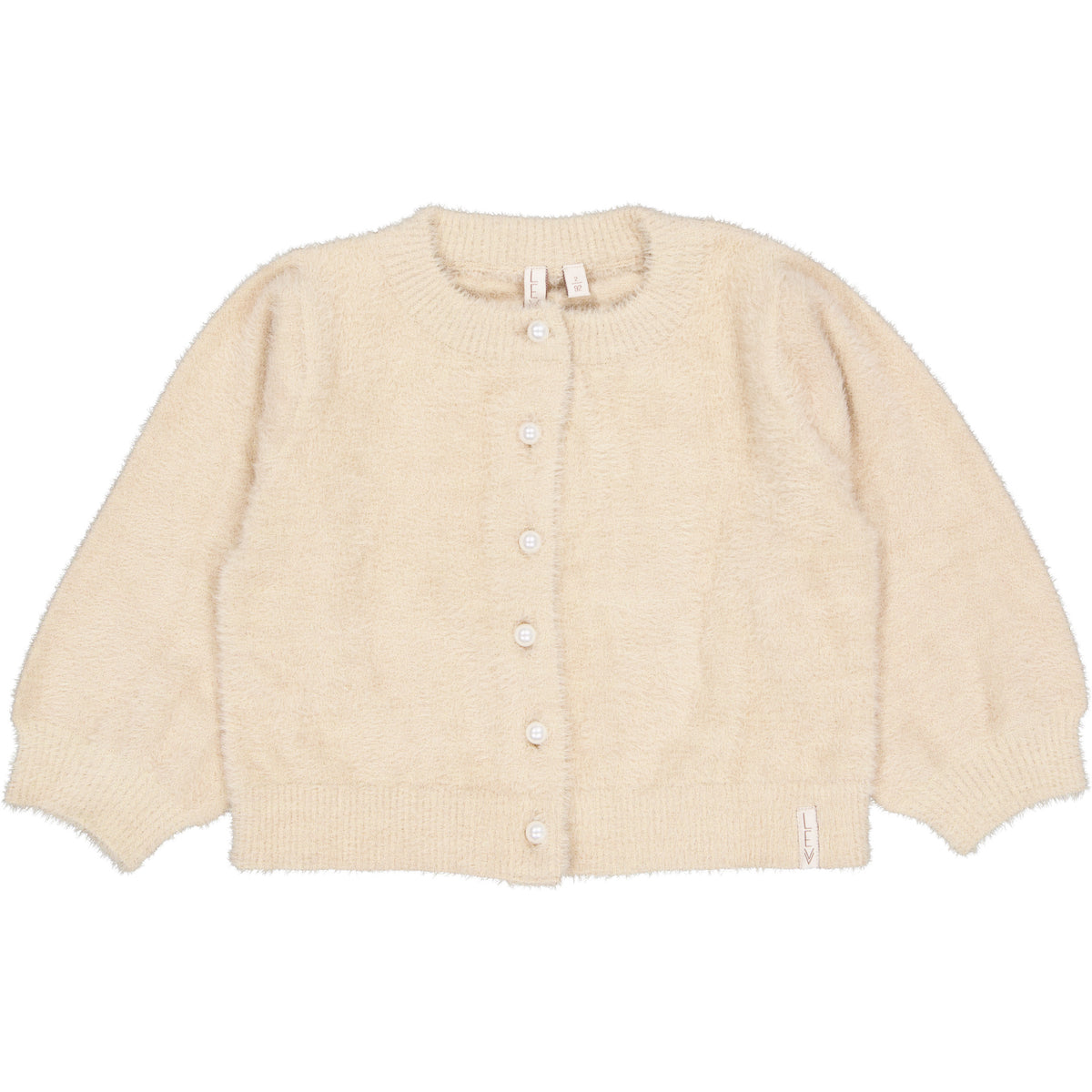 Crèmekleurig vest met knoopsluiting | Light Sand
