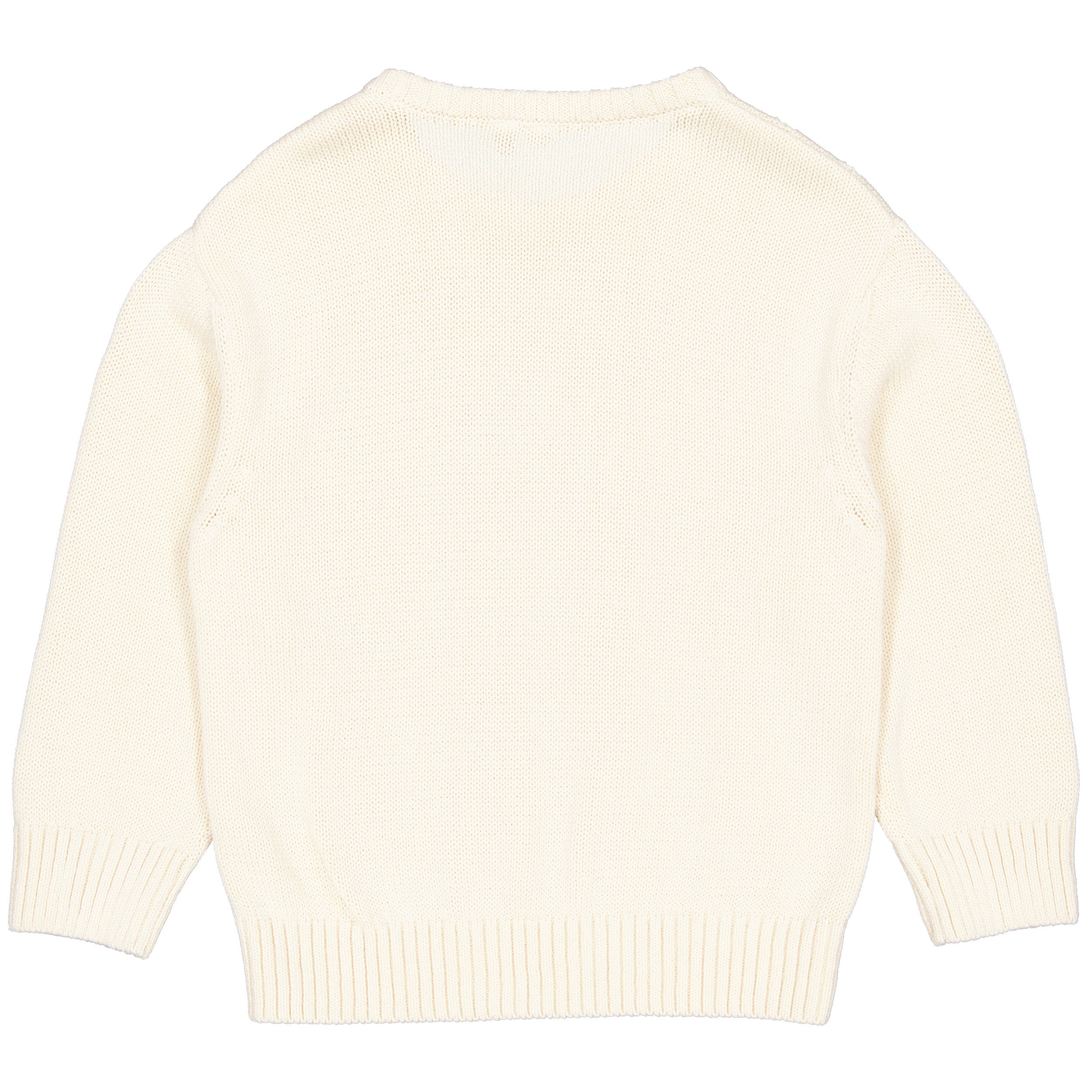 Ecru kabelgebreide sweater | Cotton Cream
