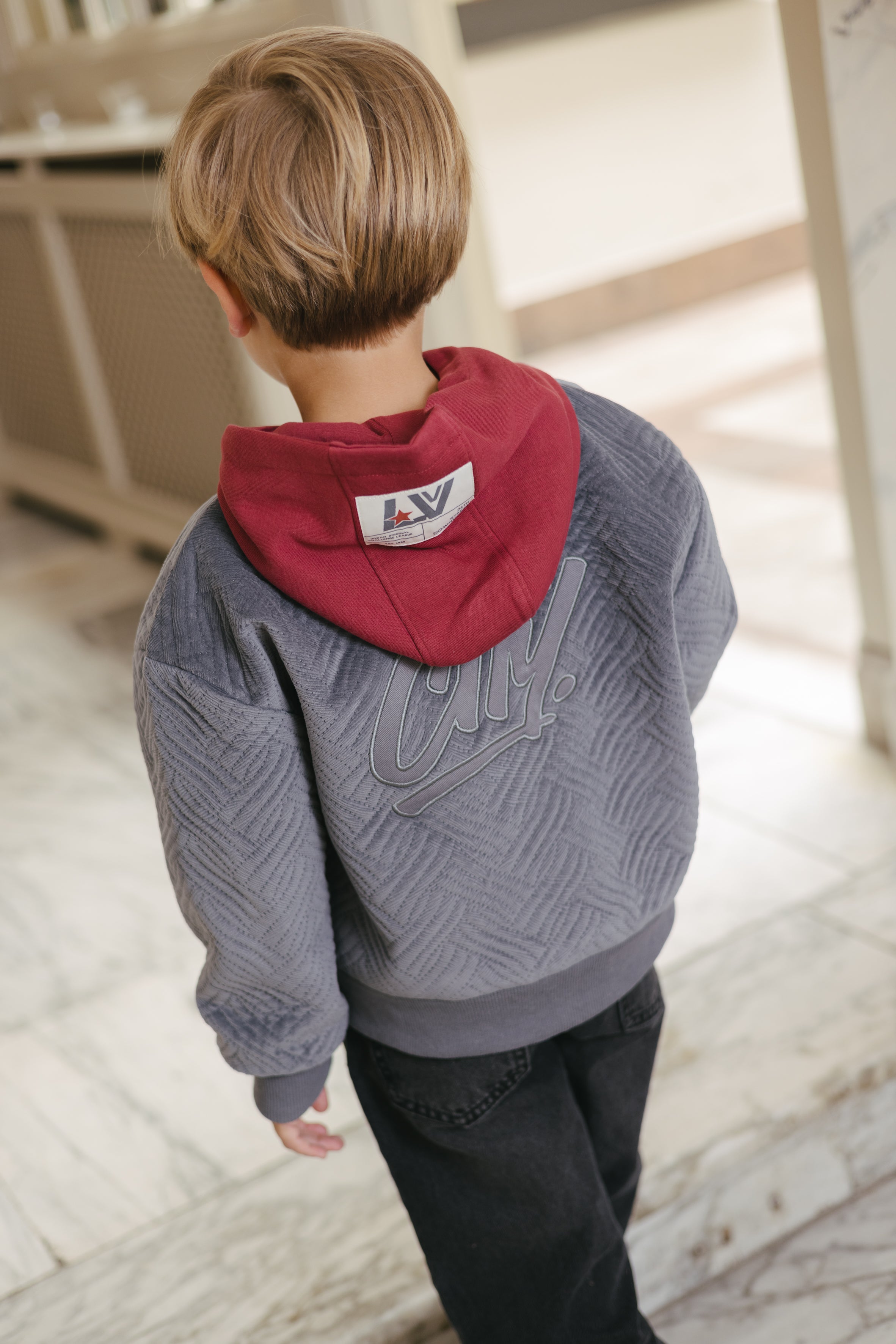 Rode hoodie met borstlogo | Red
