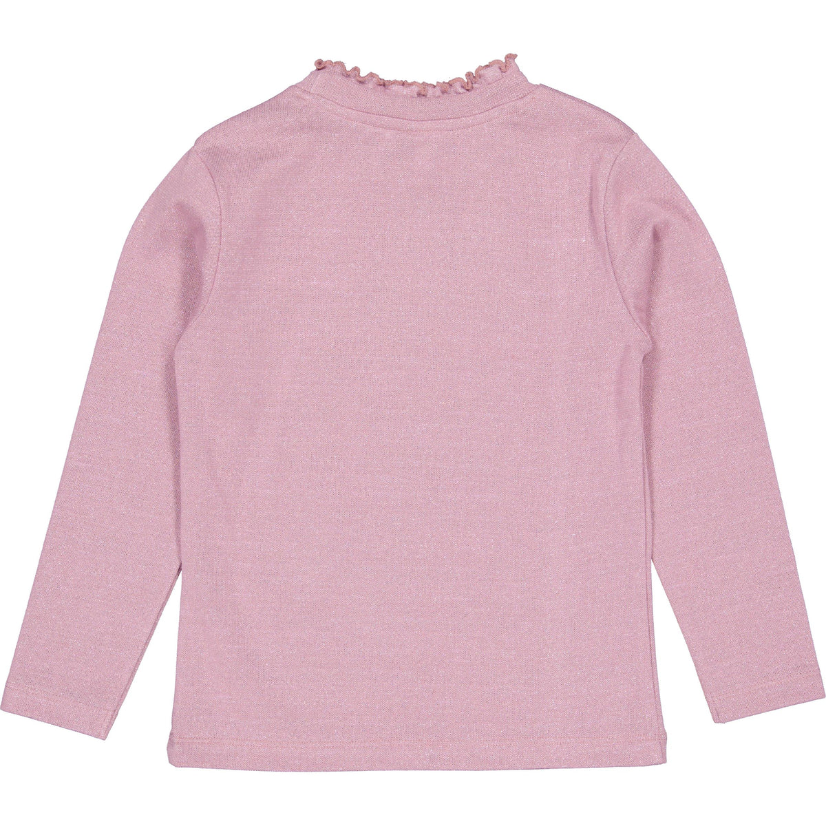 Zwarte longsleeve met opstaande kraag | Light Mauve