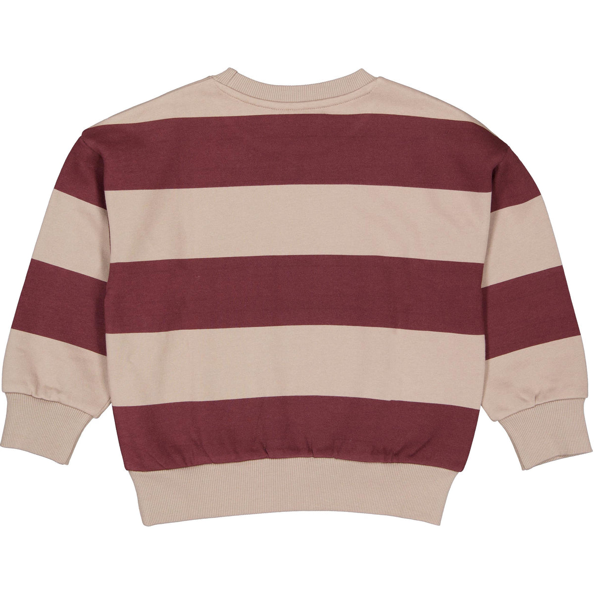 Bordeauxrode gestreepte sweater | AOP Grey Stripe