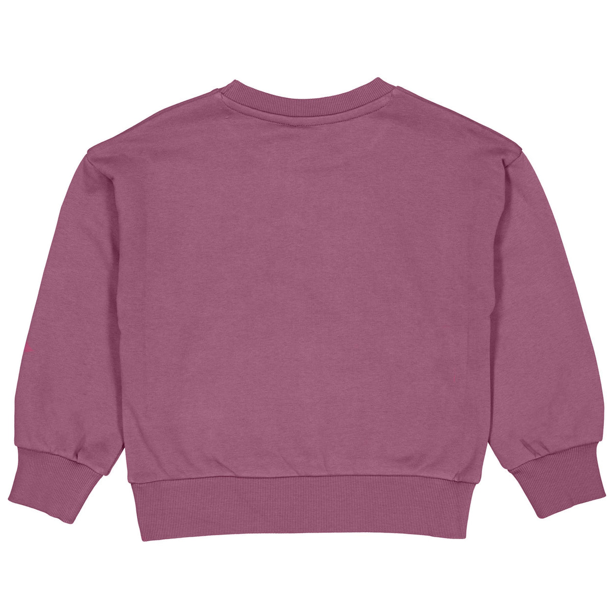 Paarsroze sweater met borsttekst | Dark Mauve