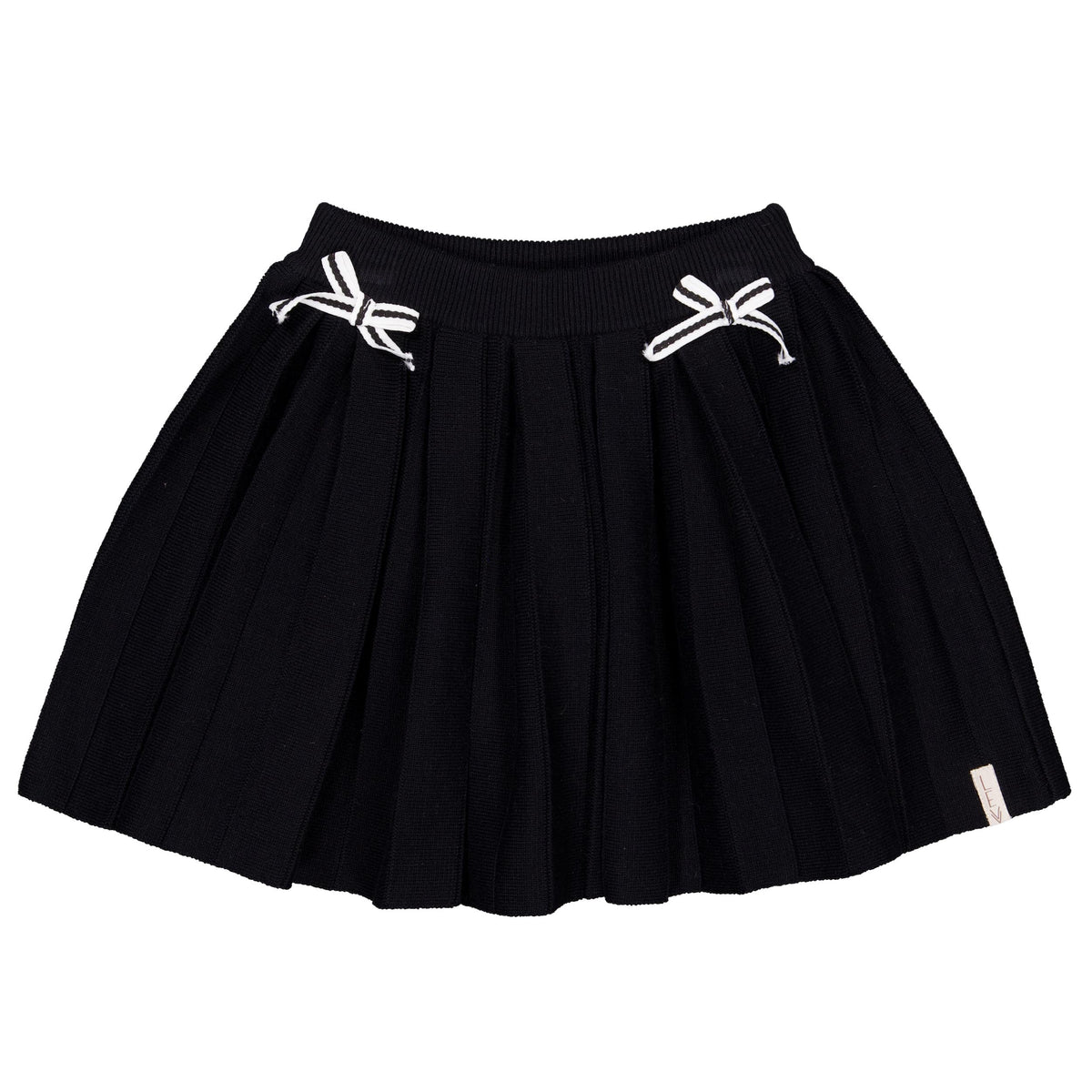 Zwarte rok met strikdetails | Black