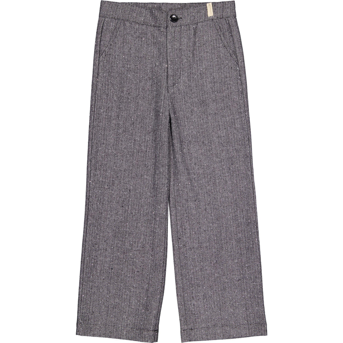 Grijze broek met rechte pijpen | Black