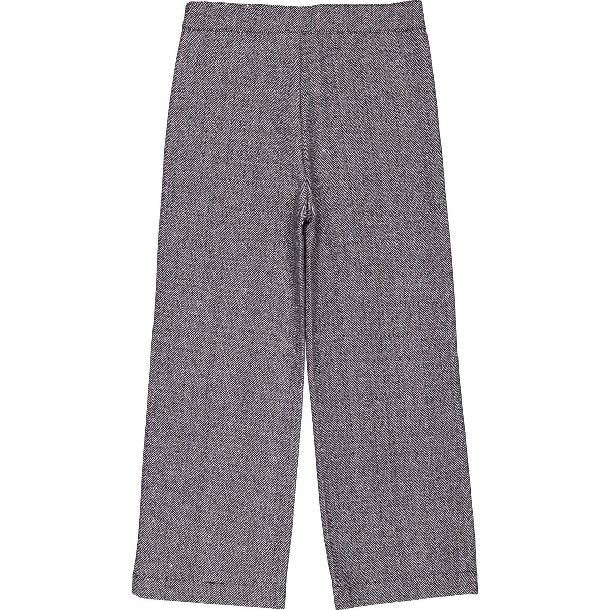 Grijze broek met rechte pijpen | Black