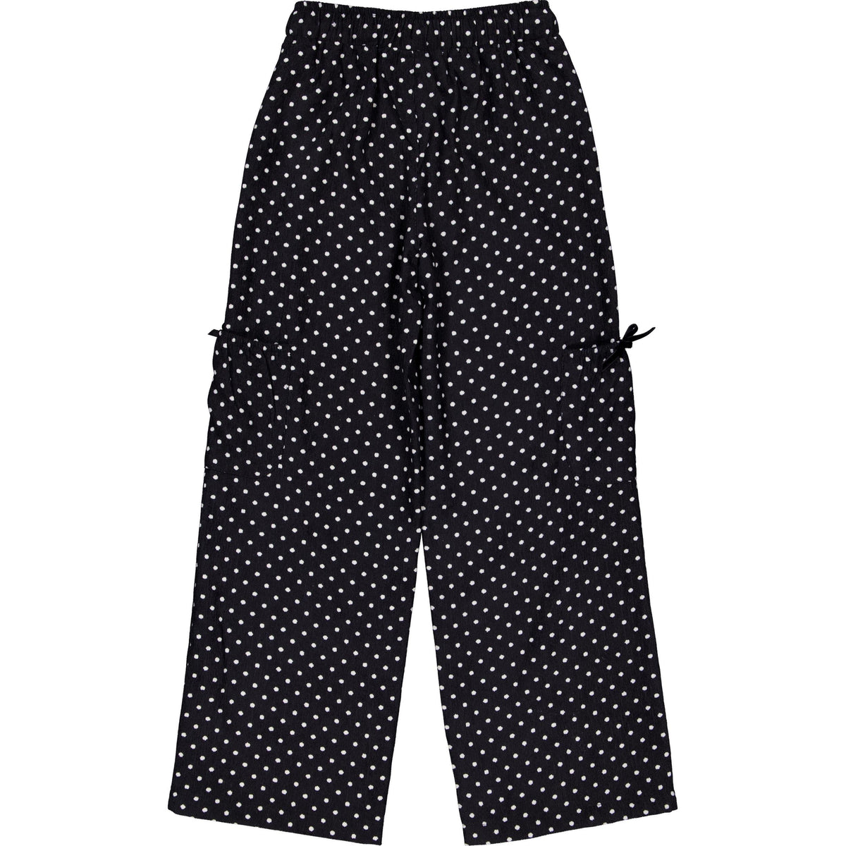 Zwarte broek met witte stippen | AOP White Dot