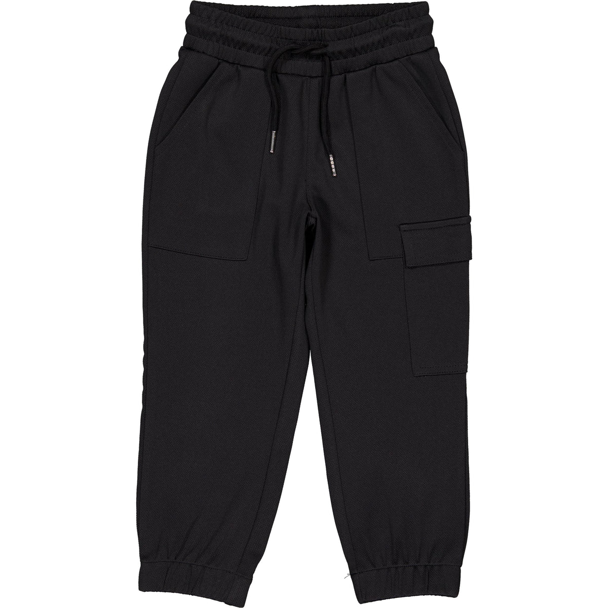 Zwarte cargo jogpants met zijzak | Black