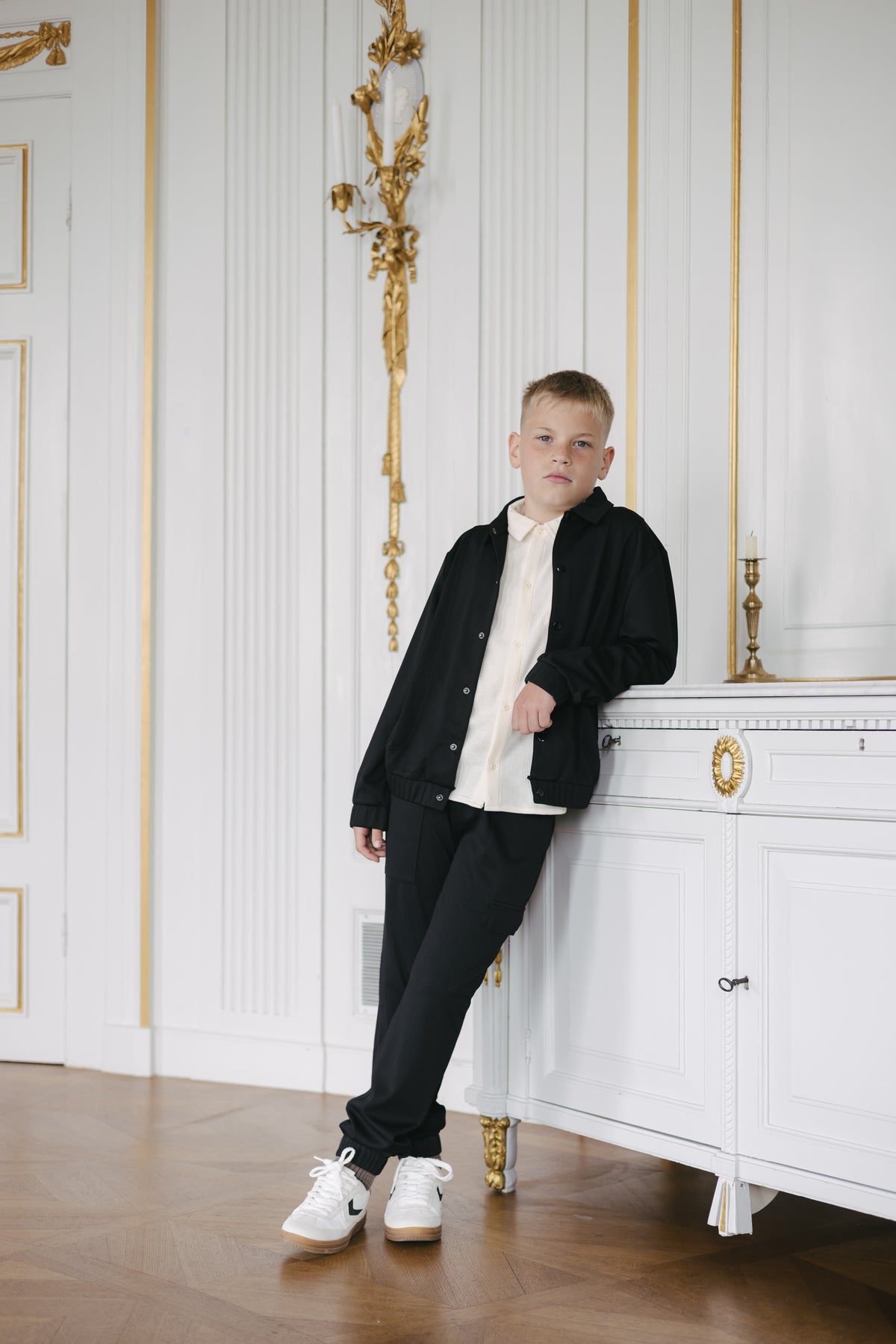 Zwarte cargo jogpants met zijzak | Black