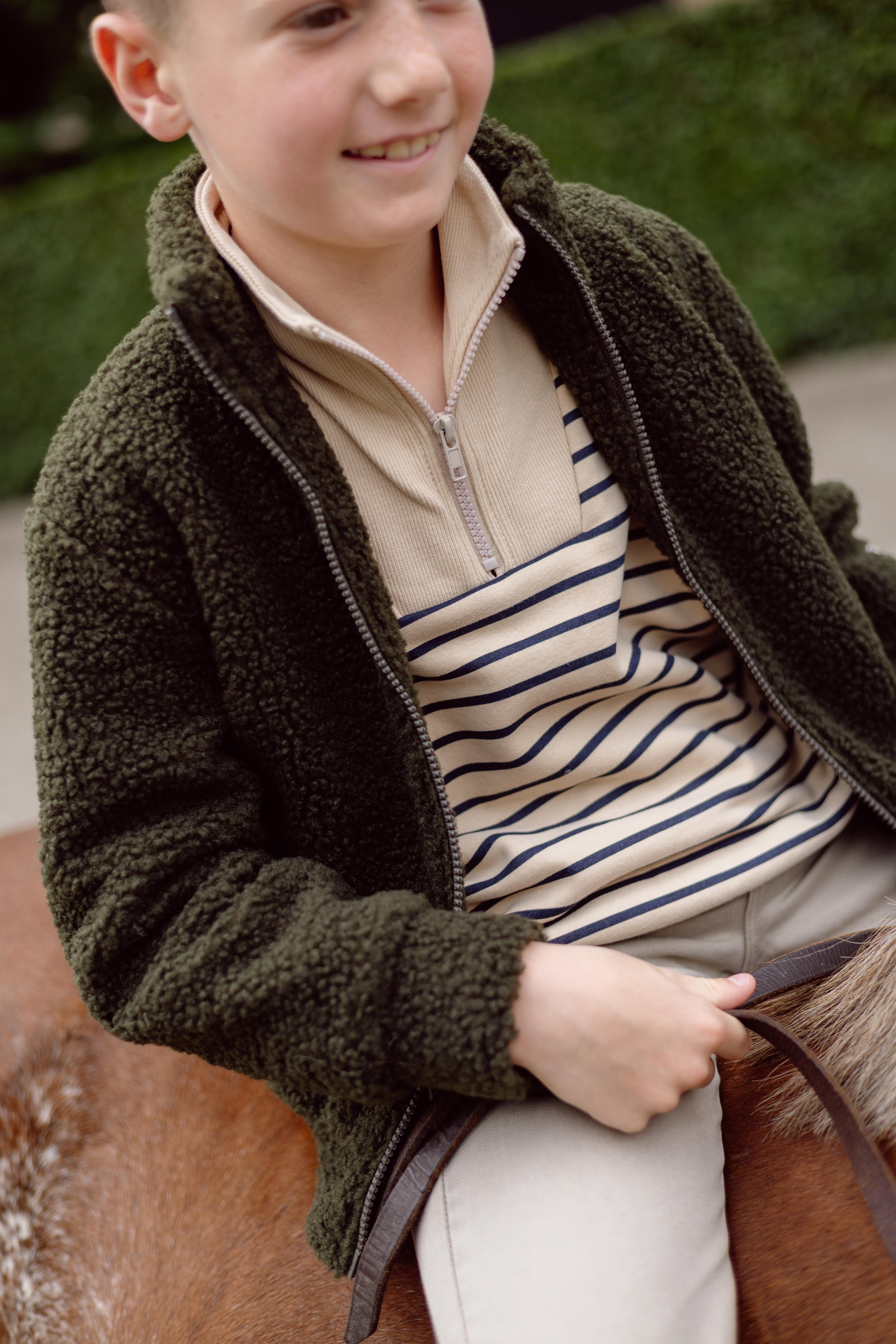 Sweater | AOP Dark Blue Stripe