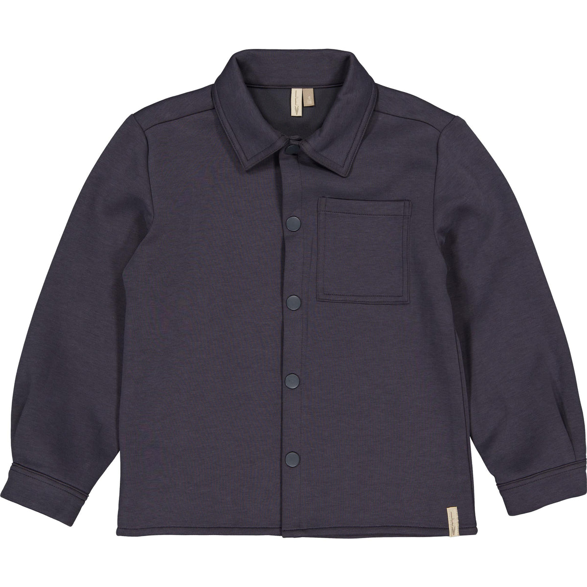 Donkergrijs overshirt met borstzak | Antracite
