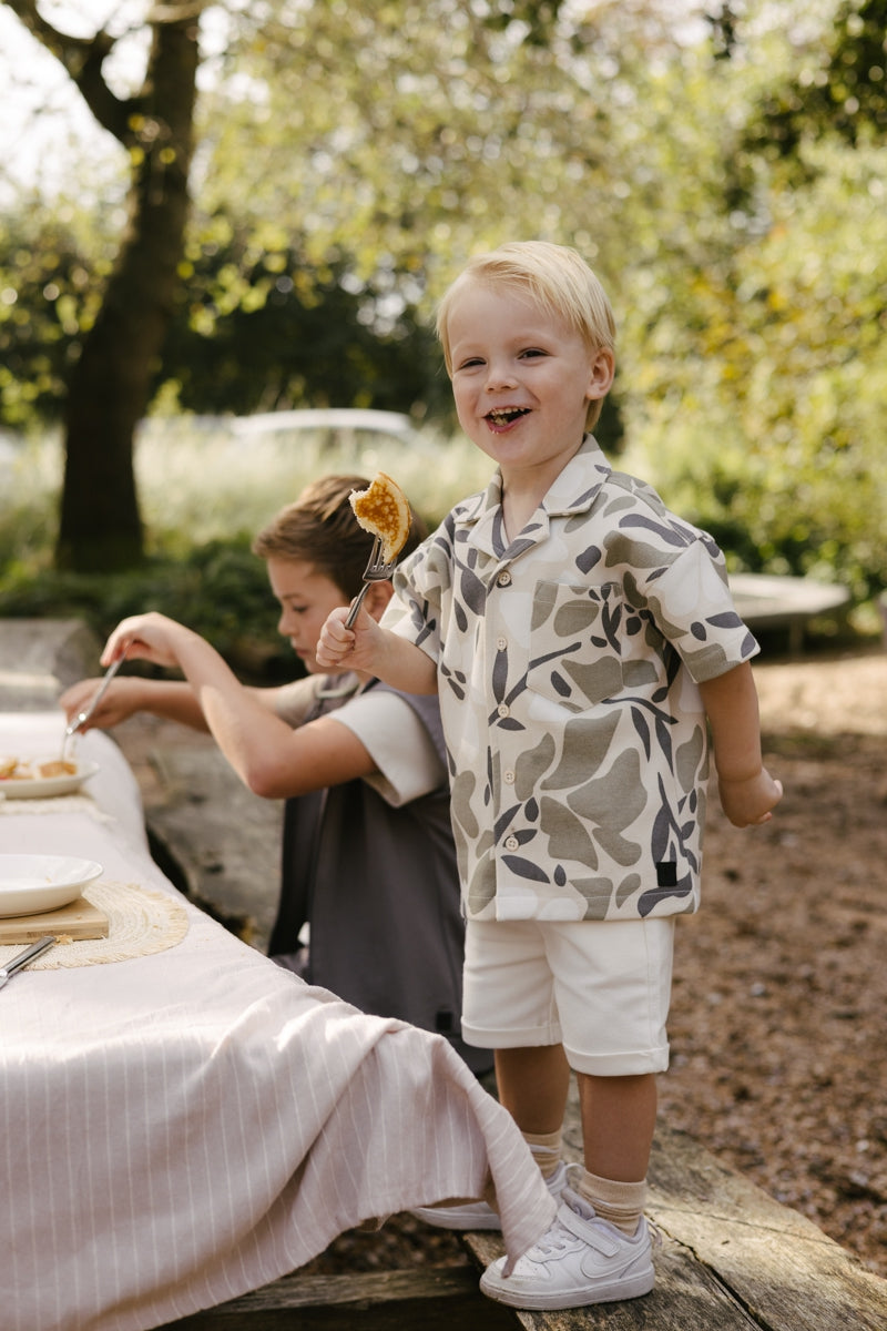 Blouse | AOP White Flower