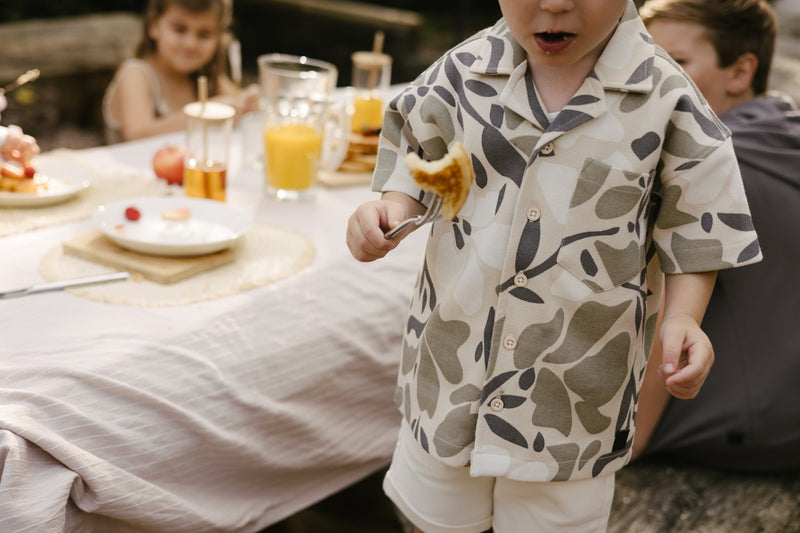 Blouse | AOP White Flower