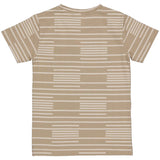 Shortsleeve | AOP Taupe Stripe