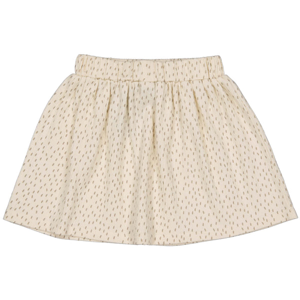 Skirt | AOP Taupe Dot