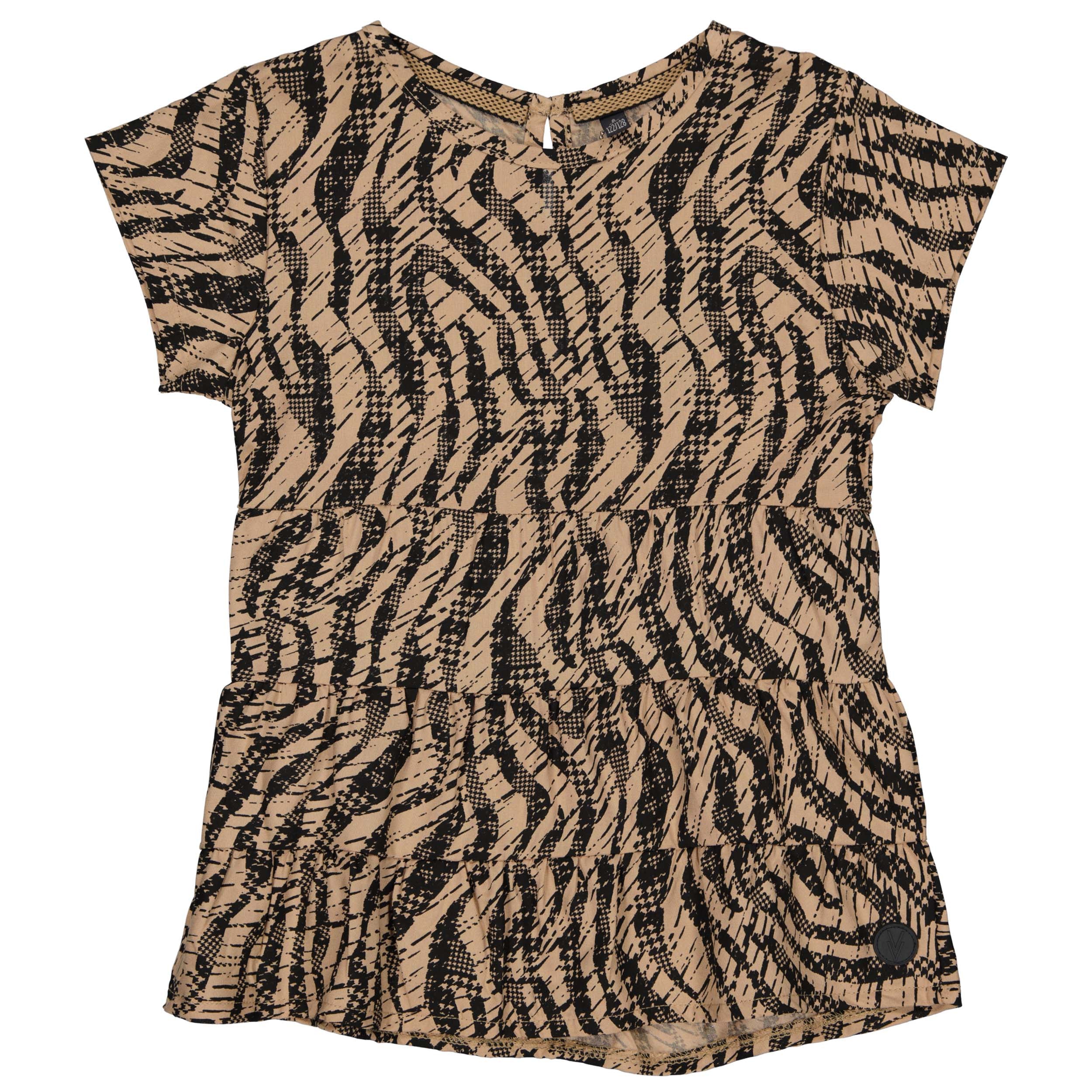 BLOUSE | AOP Brown Animal