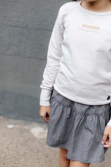 SKIRT | Light Grey Denim