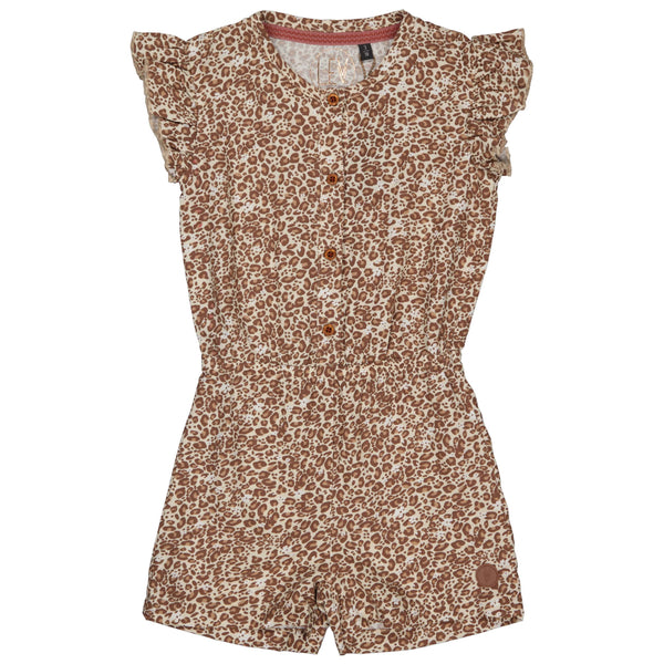 PLAYSUIT | AOP Brown Animal