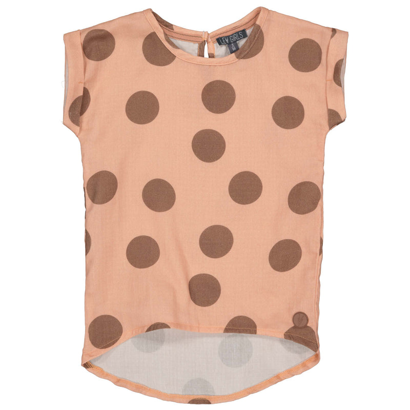 BLOUSE | AOP Peach Dot