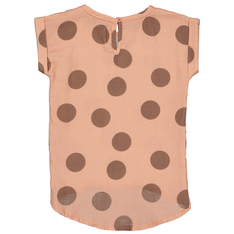 BLOUSE | AOP Peach Dot