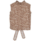 BLOUSE | AOP Brown Animal